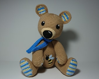 DEUTSCHE PDF Häkelanleitung - Amigurumi " Teddy Benny"