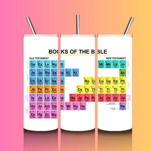 Bible Periodic Table Tumbler Wrap