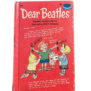Dear Beatles Compiled by Bill Adler Book (1966)