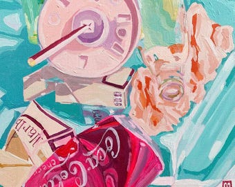 Vibrant Print: Coca-Cola, Marlboro, Fast Food Nostalgic Decor (6x6 inches)