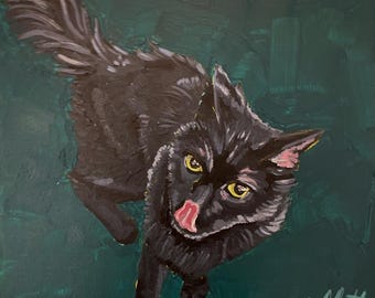 Custom Pet Acrylic Painting: Dog Portrait Art, Pet Memorial