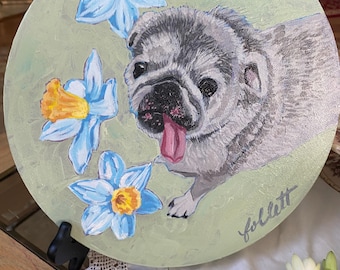 Pet Portraits Custom Artwork Gift for Pet Owners Mother’s Day Father’s Day