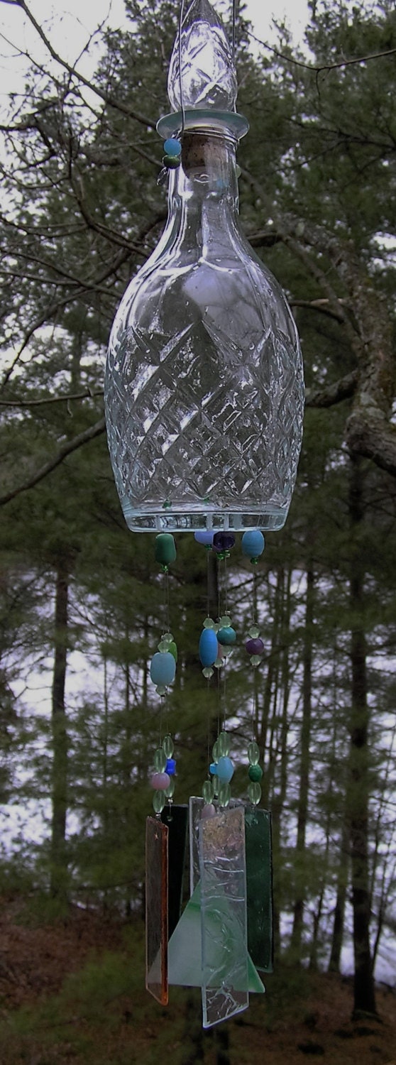 Wind Chimes Glass Wind Chimes Garden Art Patio Decor Etsy