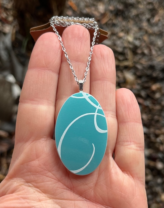 PYREX Turquoise Scroll - image 1