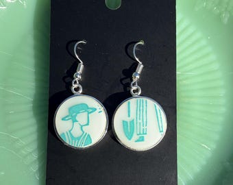 PYREX Amish Butterprint Earrings