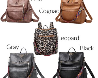 leopard bookbag