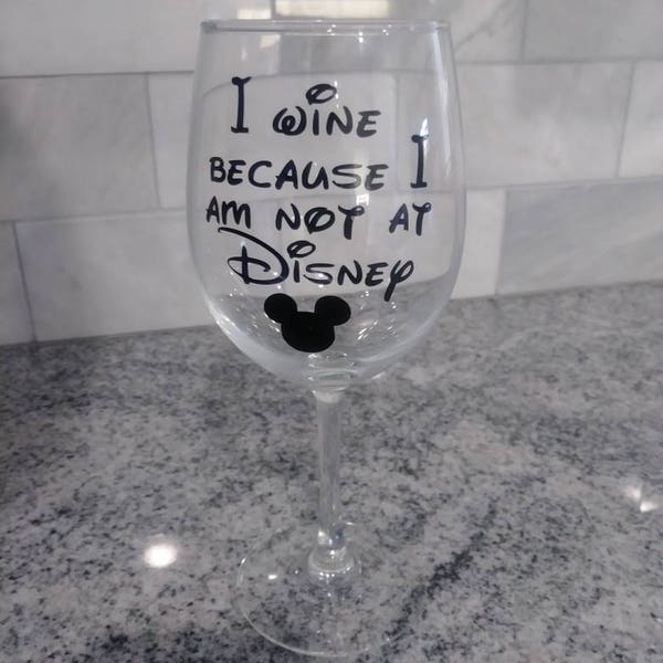Wine Glass Decal Etsy