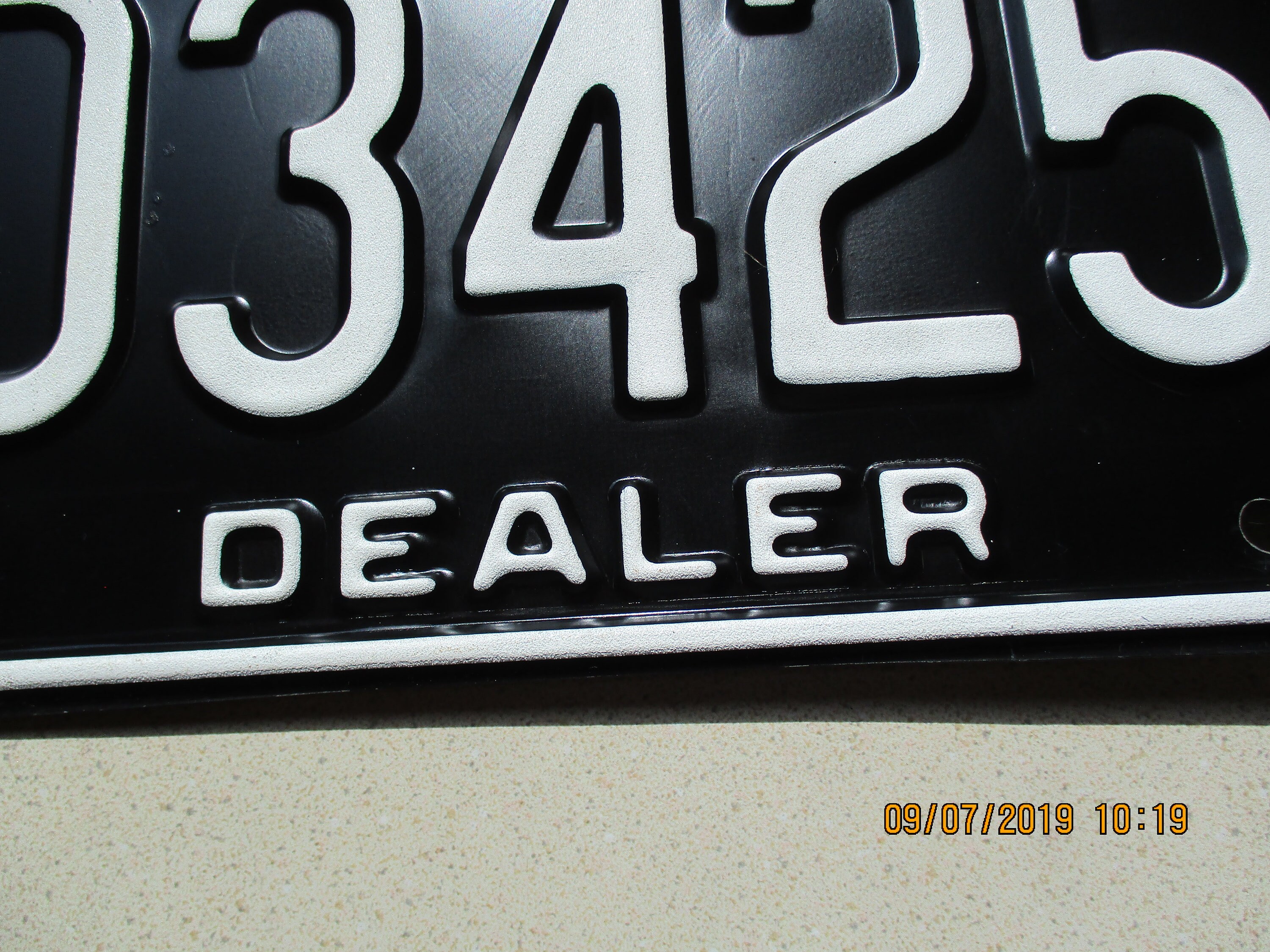 1996 Missouri Dealer License plate D3425 Black Etsy