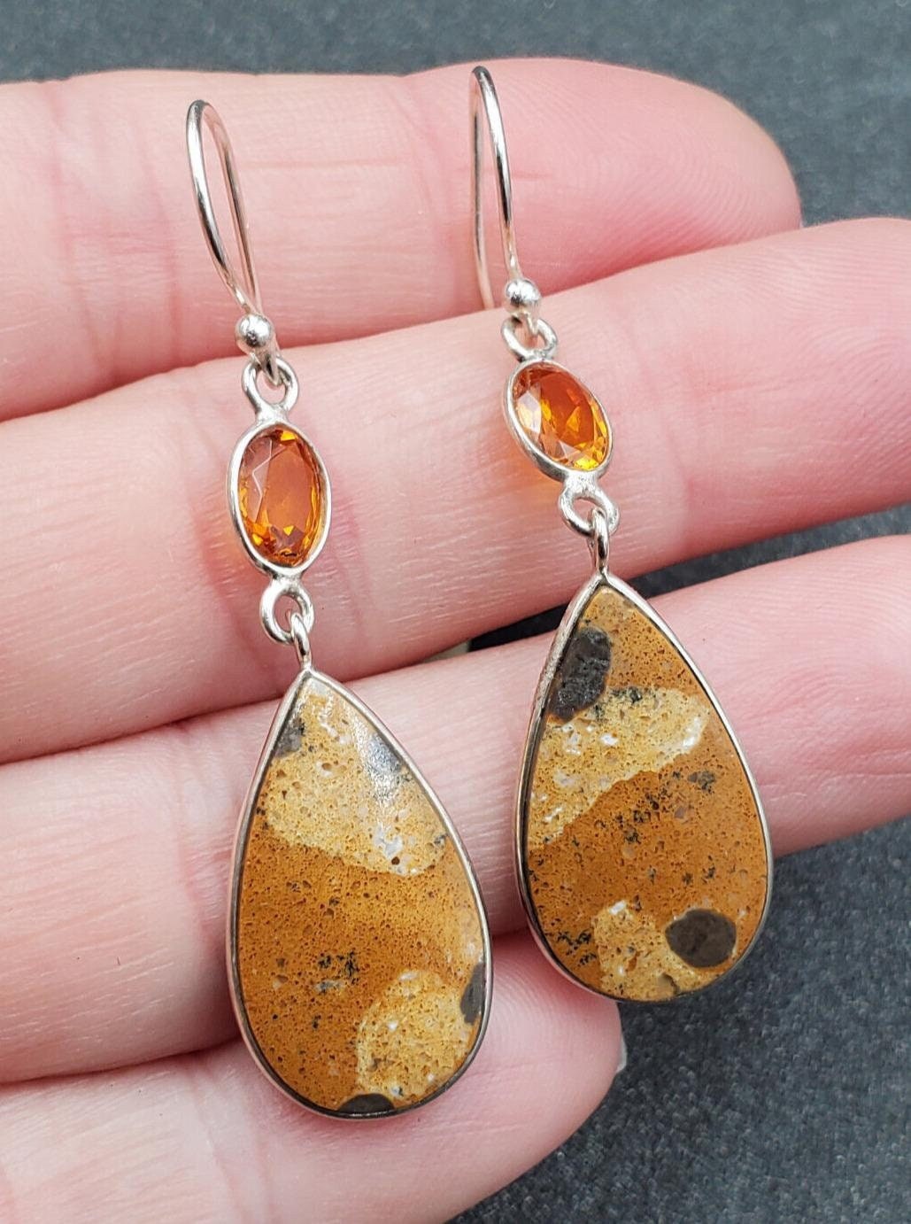 Orecchini Pendenti in Argento Sterling 925, Gioielli Carini a Goccia, Orecchini