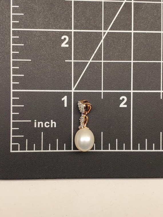 Lorenzo 14k Rose Gold Over Sterling Pearl Wt Sapp… - image 9