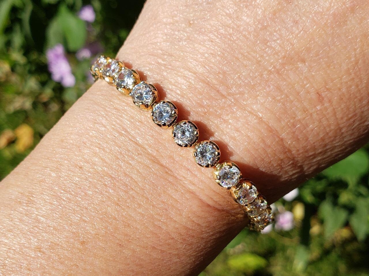 Dee Berkley DBJ Yellow Gold Over Sterling Silver 5mm CZ
