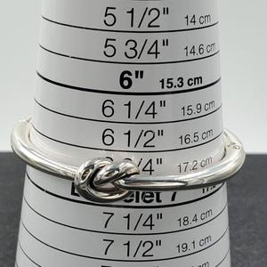 NEW Brighton Interlok Single Knot Silver Hinged Bangle Bild 7
