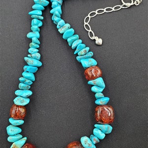 Jay King DTR Turquoise Nugget 925 Sterling Silver Southwest Necklace VIDEO
