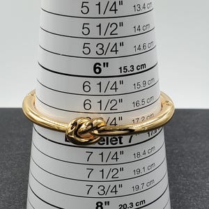 NEW Brighton Interlok Single Knot Gold Hinged Bangle image 6