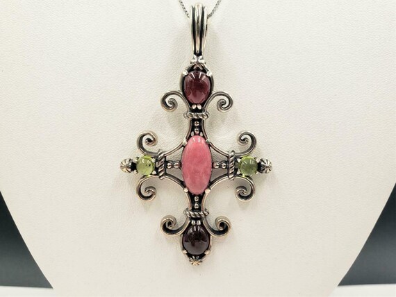 Carolyn Pollack Relios Rhodonite Amethyst Sterling