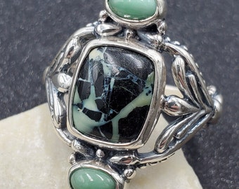 Carolyn Pollack Sterling Silver Yellow Jasper, Smoky Quartz