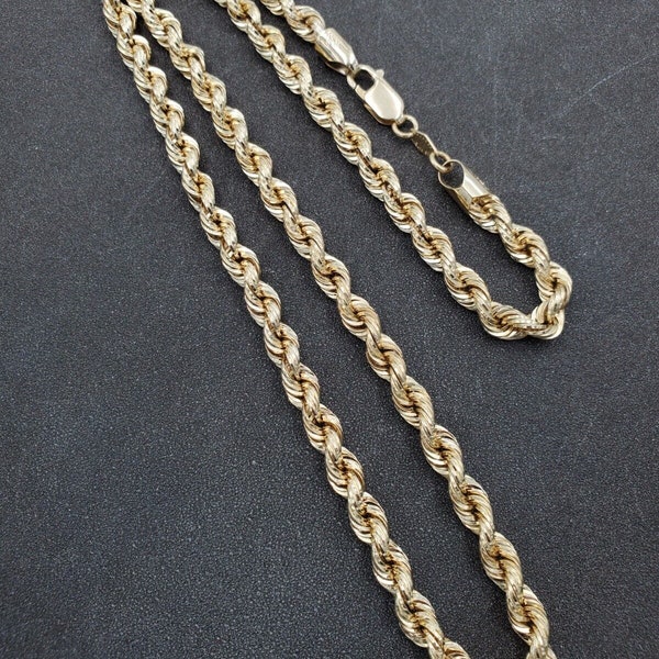 Bailey Banks & Biddle BBB Real 14k Yellow Gold Rope Chain Necklace 20" VIDEO