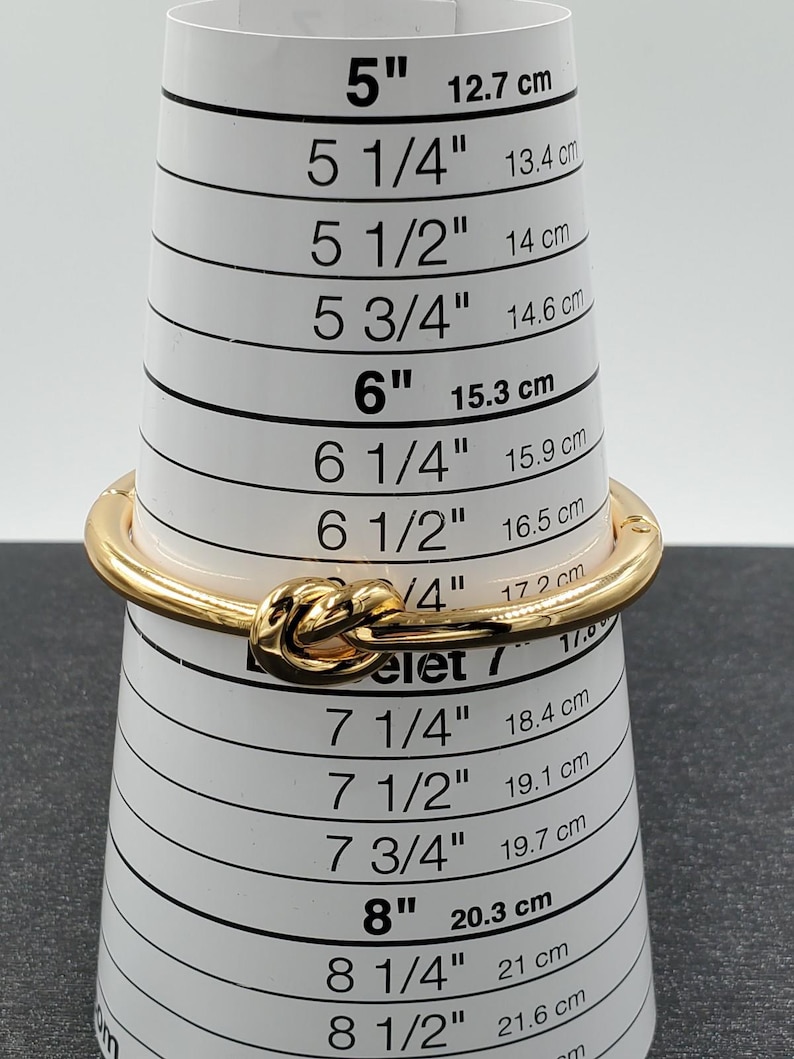 NEW Brighton Interlok Single Knot Gold Hinged Bangle afbeelding 6