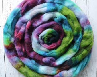 Taproot - Shetland Wool - Hand Dyed Wool Roving - Spinning Fiber - Felting Wool - Combed Top