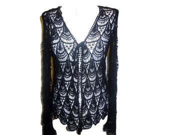 black lace cardigan uk