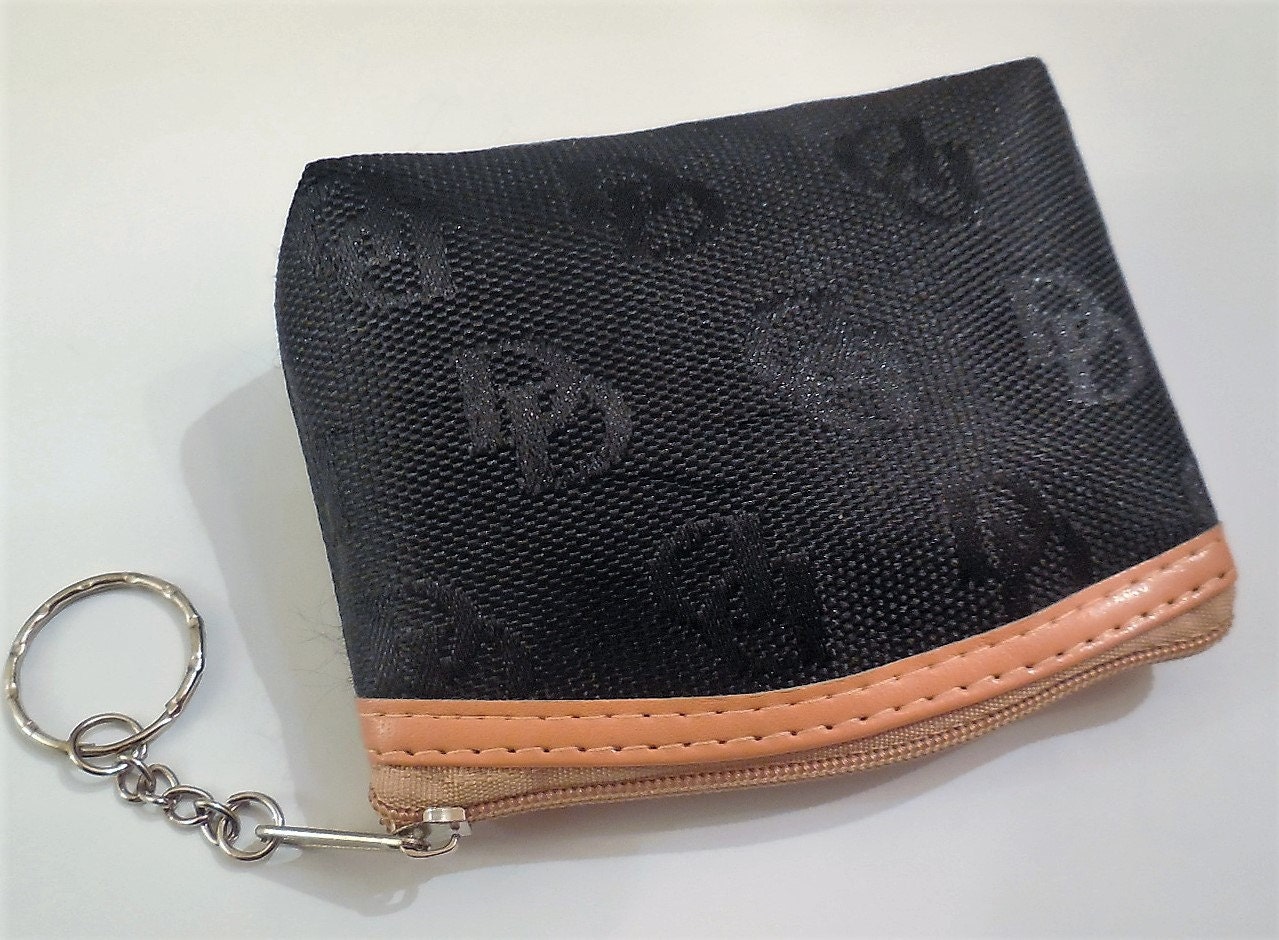 LOUIS VUITTON Key Pouch Coin Change Purse Attached Key Ring Chain