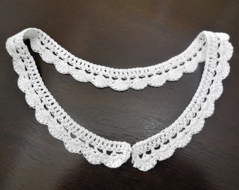 Crochet Collar White Handmade