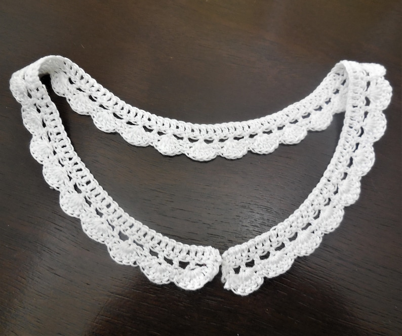 Crochet Collar White Handmade