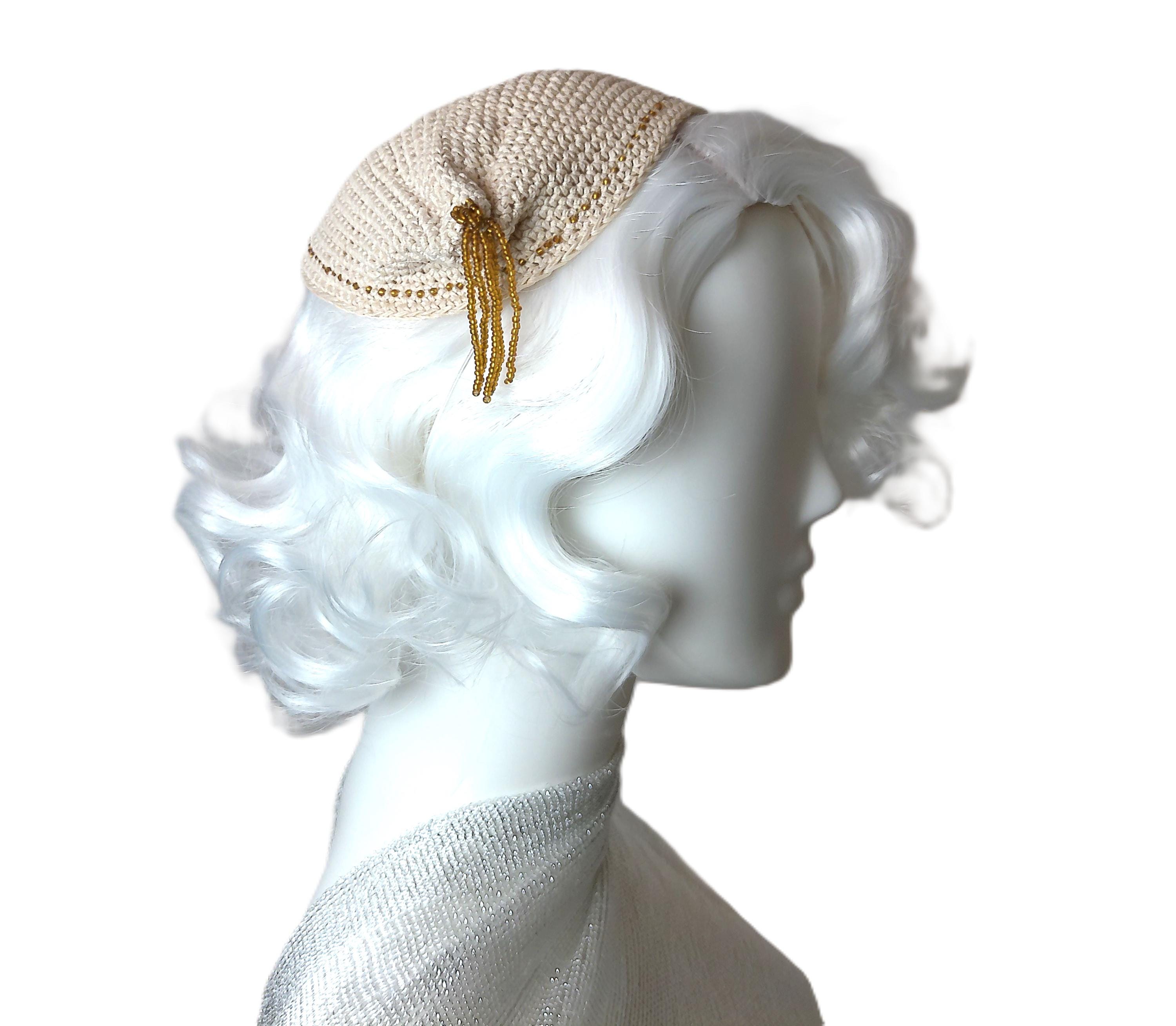 Vintage Beaded Pillbox Hat - Etsy