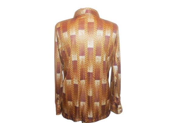 1960s Blouse Large (42) Lady's shirt long sleeve … - image 3