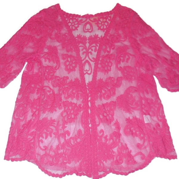 Cardigan Lace Short Sleeve Jacket Shrug Top Formal Wear Special Occasion Evening
