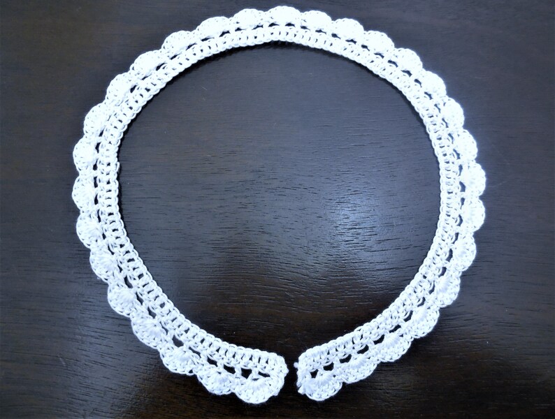 Crochet Collar White Handmade