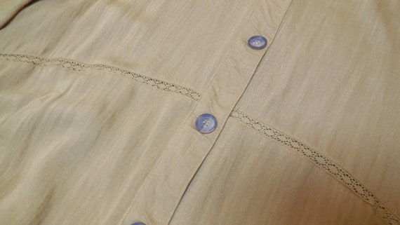 Jacket MEDIUM light-weight button-down pockets lo… - image 4