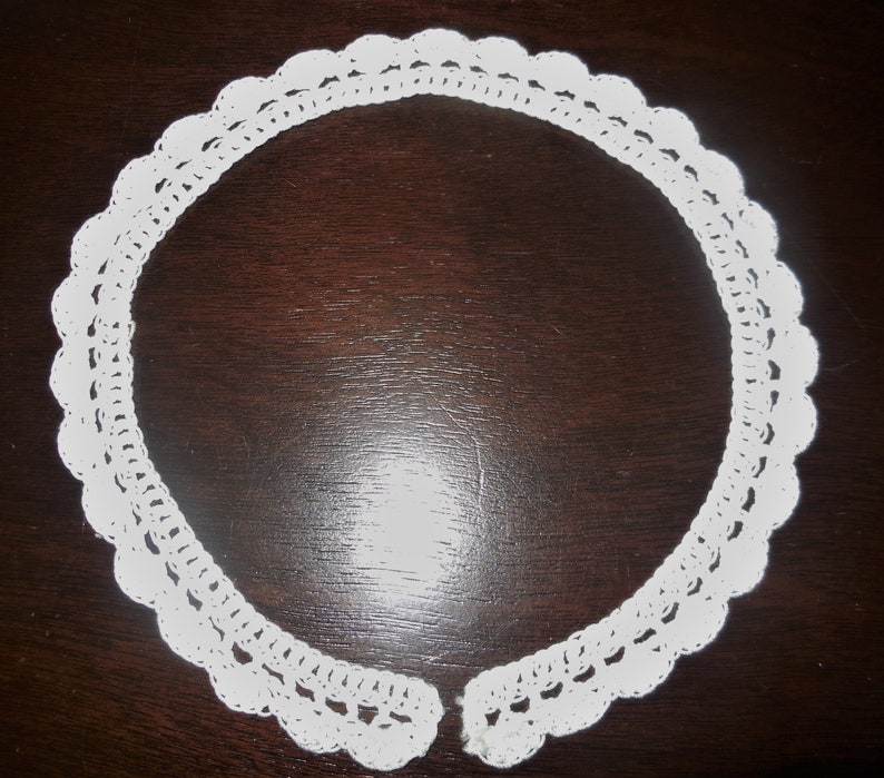 Crochet Collar White Handmade