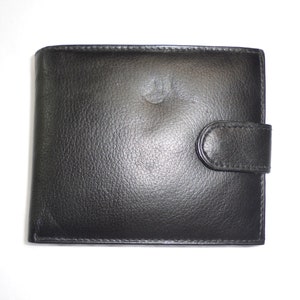 Vintage Men's Wallet two-fold  black