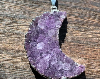 Amethyst Druzy Moon