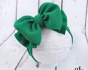 green baby bow