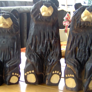 Chainsaw Carved Wood Carved Sitting Bear