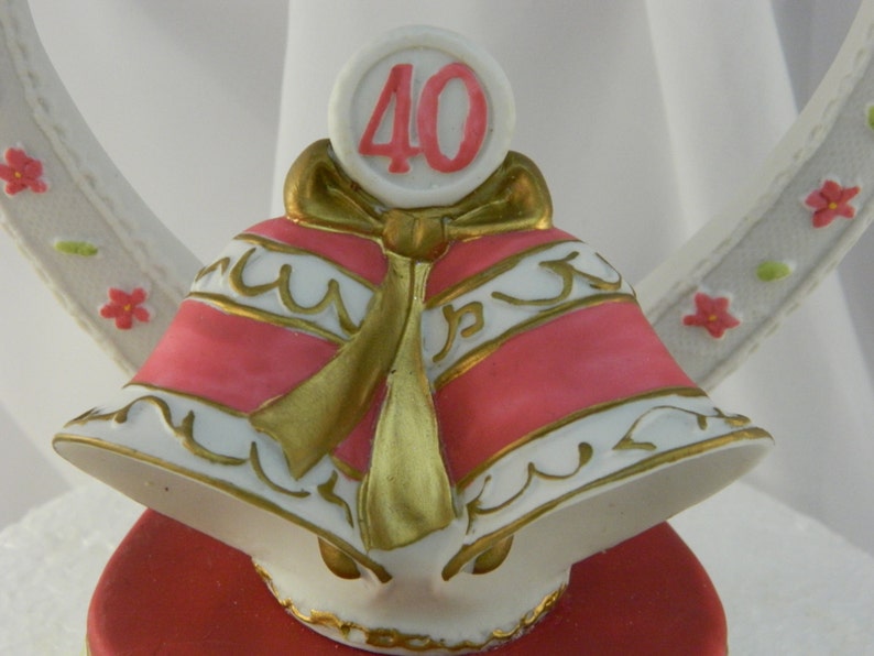 40th Anniversary Cake Topper/ Vintage/ Wedding/ Collectors ...