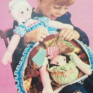 Cinderella Topsy Turvy doll pattern, Vintage Flip over, rag, reversible doll pattern, Instant download pdf