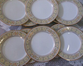Green Gold Noritake Etsy