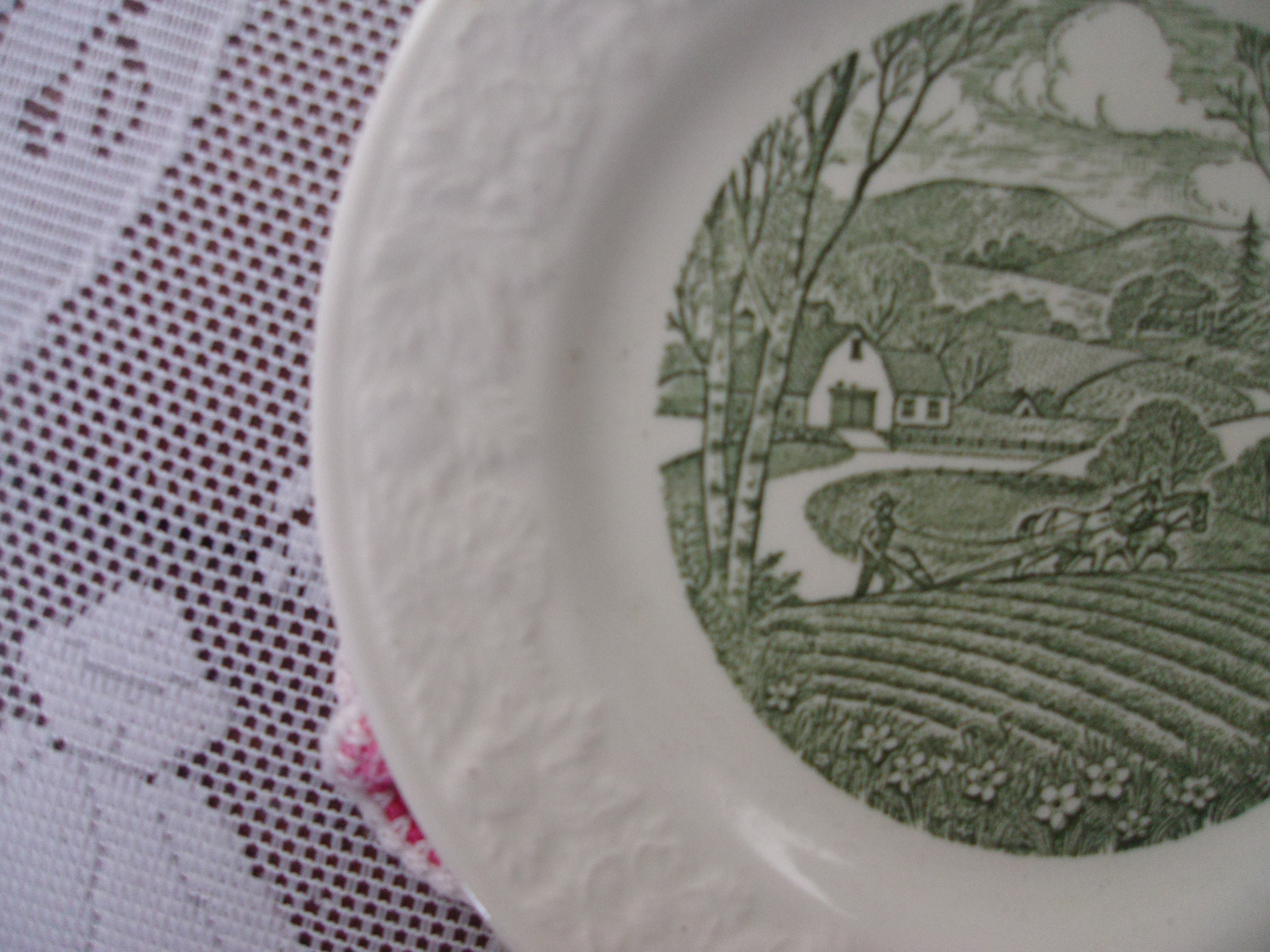 1958 Homer Laughlin Set of 2 Bread Plates Pastoral Pattern Etsy