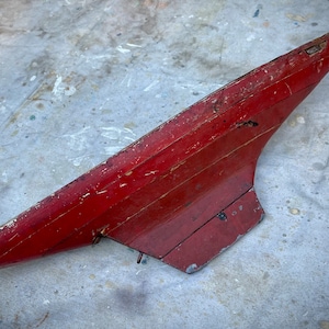 Antique Model sailboat good quality hand made. Actual pond boat. Vintage nautical decor