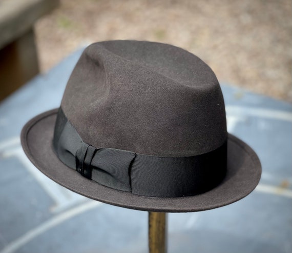 Een zin passagier Pracht Vintage Stetson Charcoal Fedora Hat Great Color. Great Form - Etsy