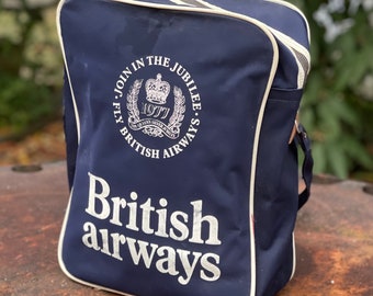 ビンテージ　British Airways トラベラーバック　イギリス製 ビンテージ British Airways トラベラーバック イギリス製