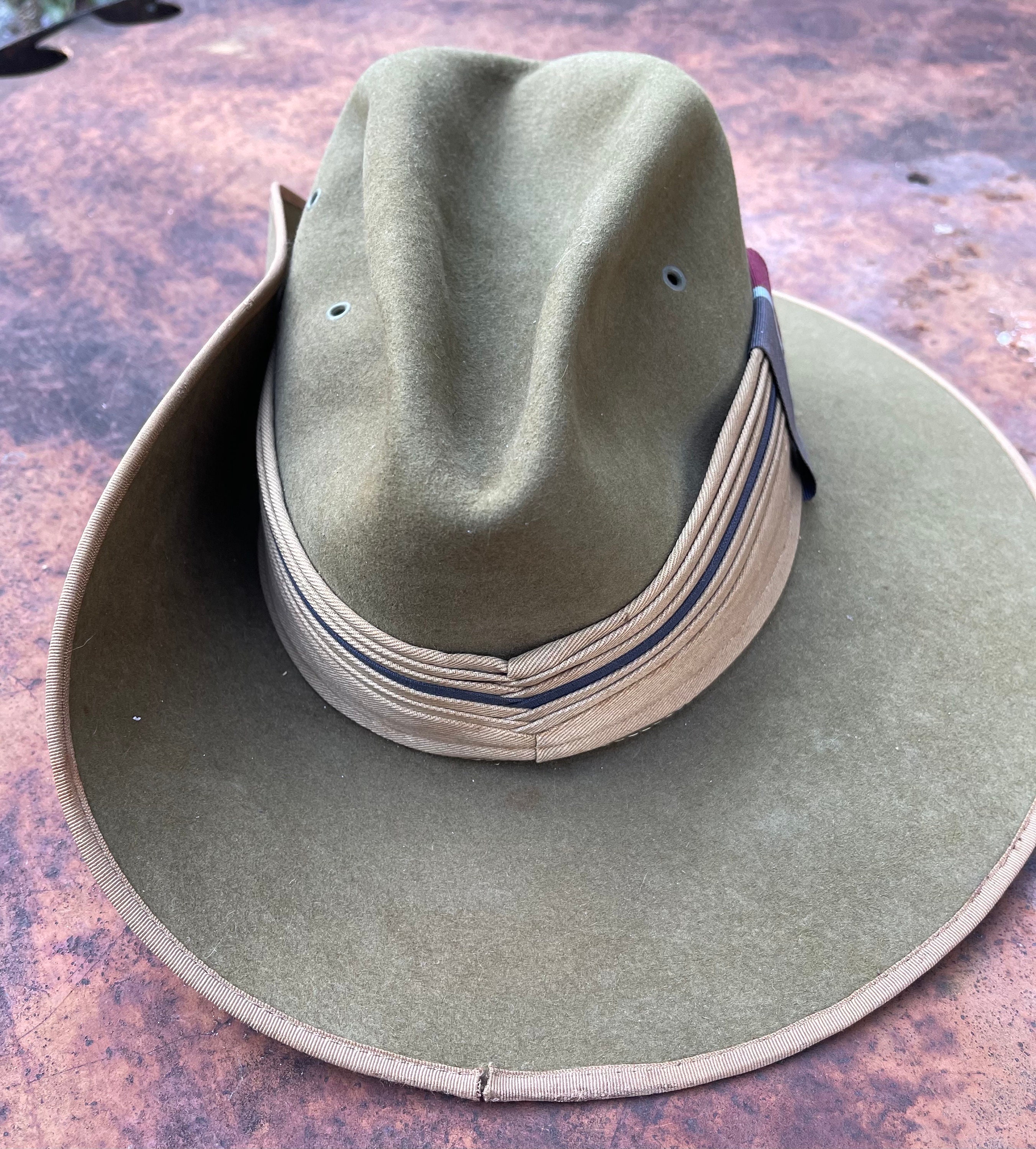 Authentic Australian Slouch Hat 1950 Royal Air Force RAAF