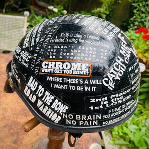 Fantastic 1980s vintage Harley Davidson Custom Motorcycle Helmet large black visor