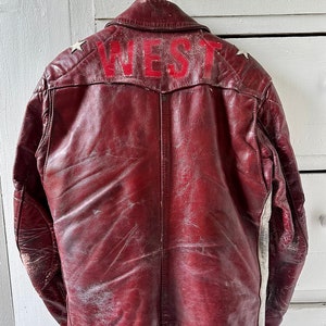 Archival Vintage Custom-made Bates California Leather Cafe Biker Jacket