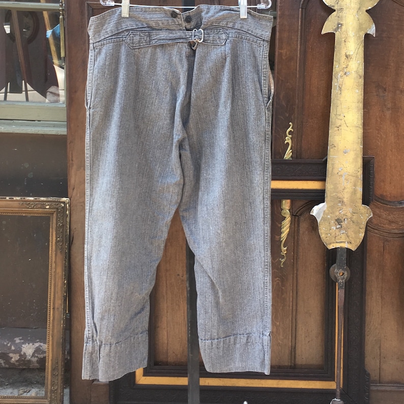 Vintage French Workwear Pants c1920