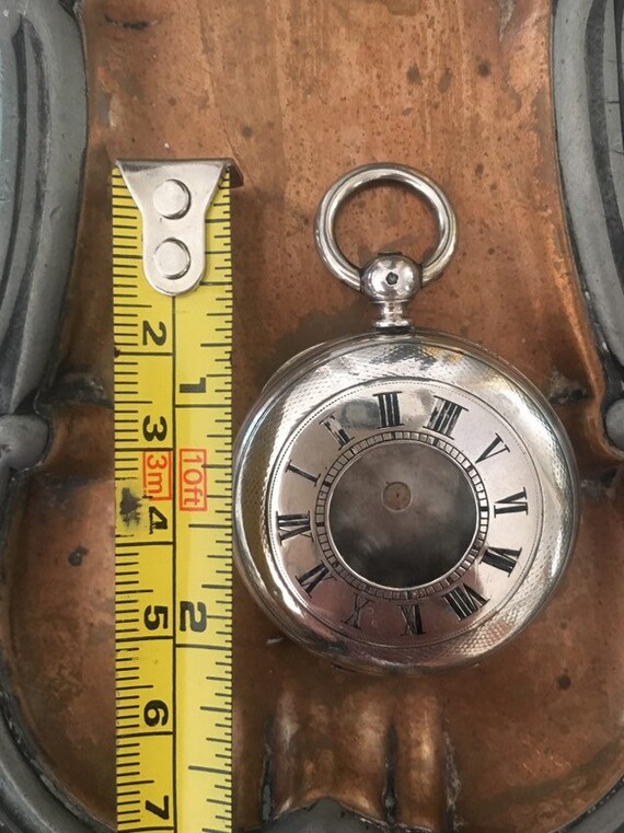 Antique Sterling Pocket Watch Locket G2 - image 9