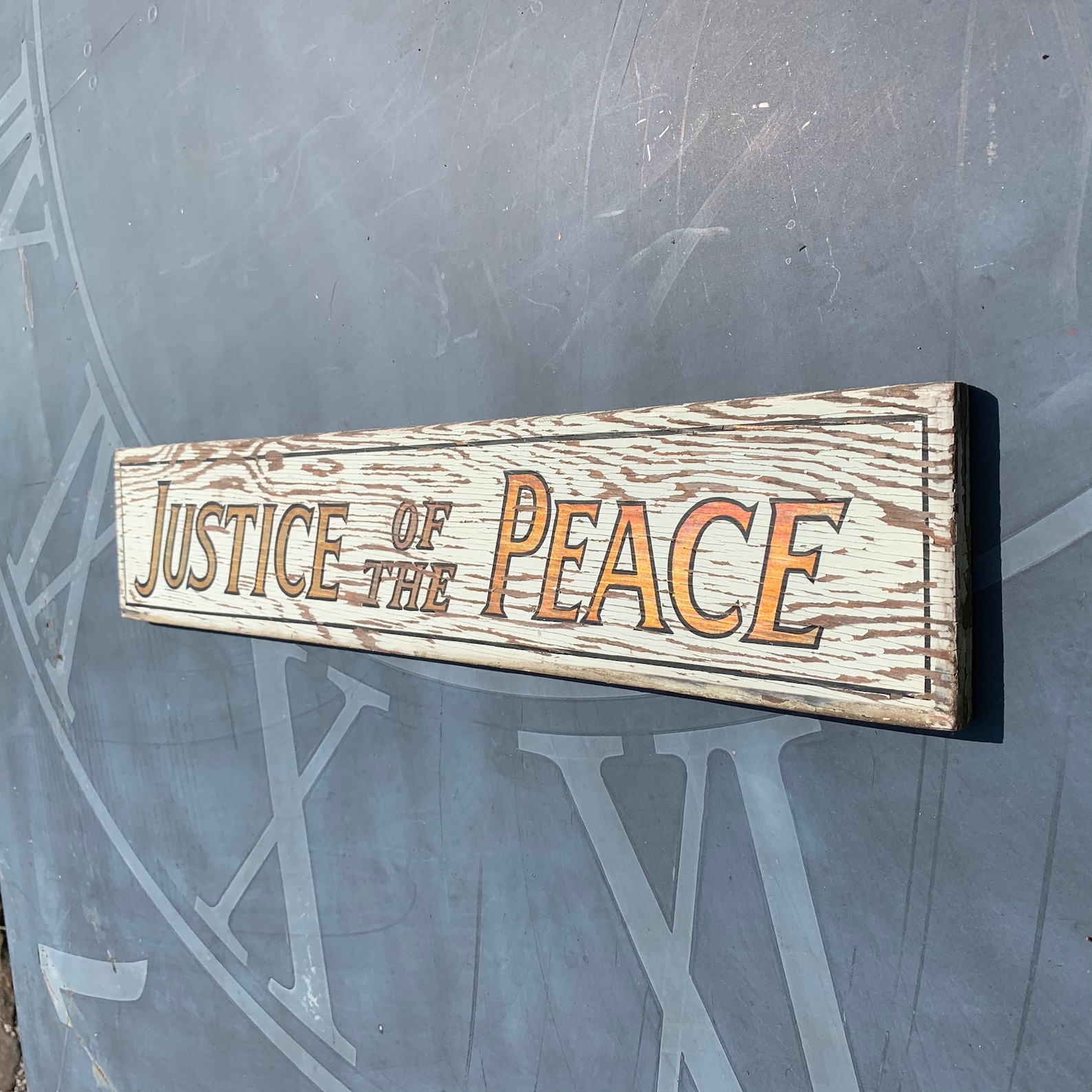 Justice of the peace Hand painted